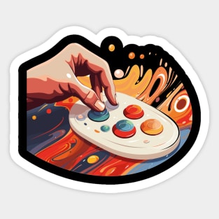 Painting with knobs - Music production Sticker